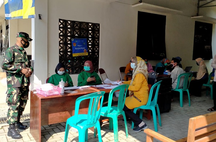 babinsa pengamanan covid