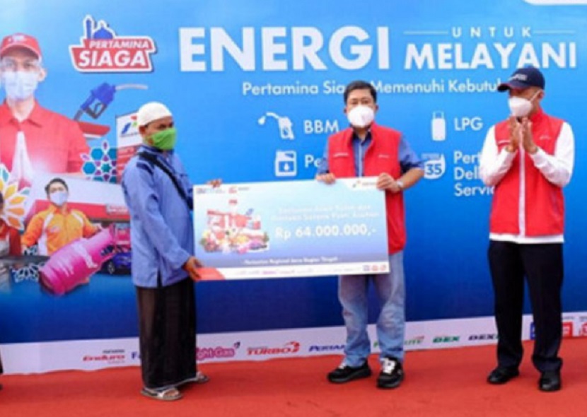 pertamina beri santunan