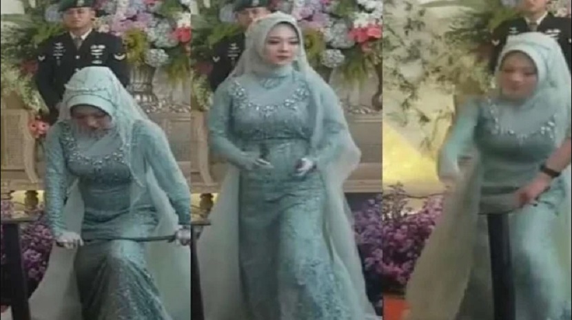pengantin patahkan besi