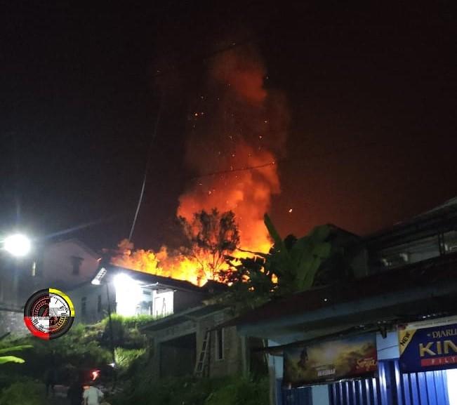 Satu Rumah Terbakar Habis Dilahap Si Jago Merah Di Kecamatan Watumalang