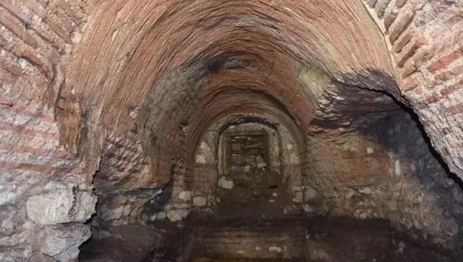 Penemuan terowongan dan ruangan misterius di Gereja St. Polyeuctus Istanbul Turki. Dok. Pemerintah Kota Metropolitan Istanbul Turki