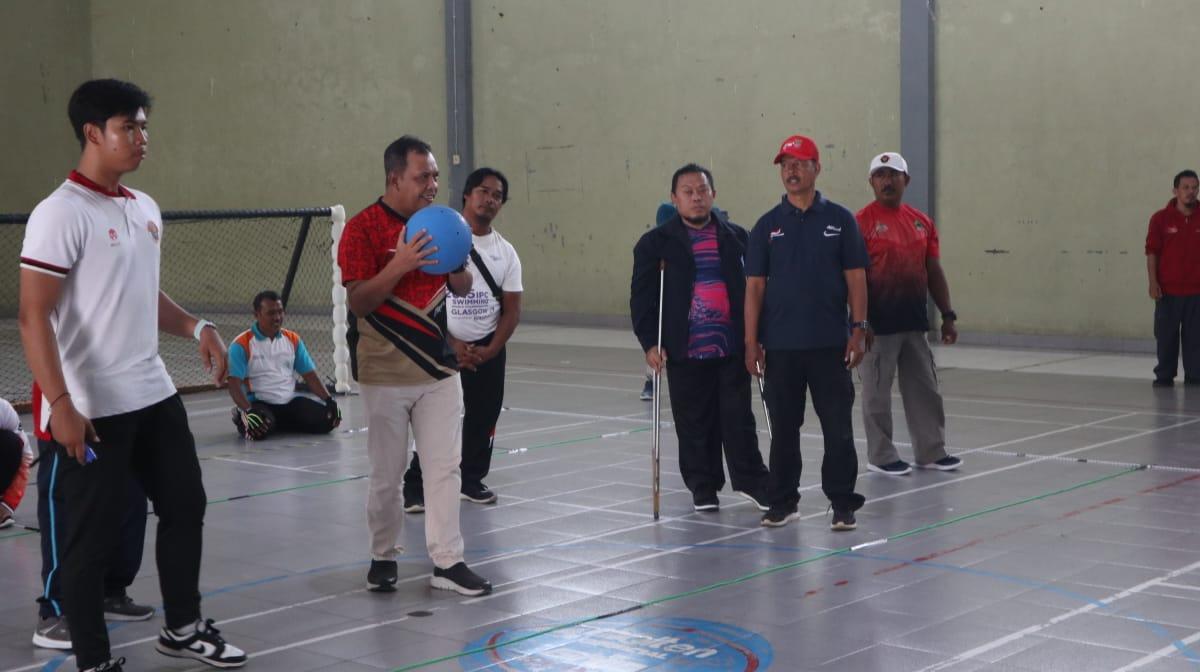 Jaring Atlet Berbakat NPCI Purbalingga Gelar Goal Ball