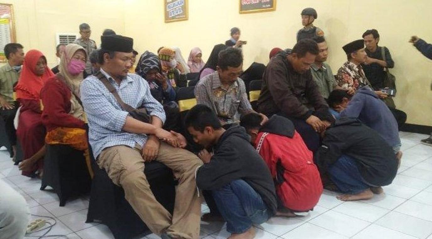 belasan remaja purbalingga diamankan polisi