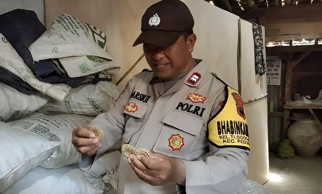 Bhabin Aiptu Marsigi memiliki motivasi yang kuat dalam dirinya untuk meningkatkan perekonomian dan lapangan pekerjaan bagi masyarakat. (Dhany Setyawan/Mercusuar.co)