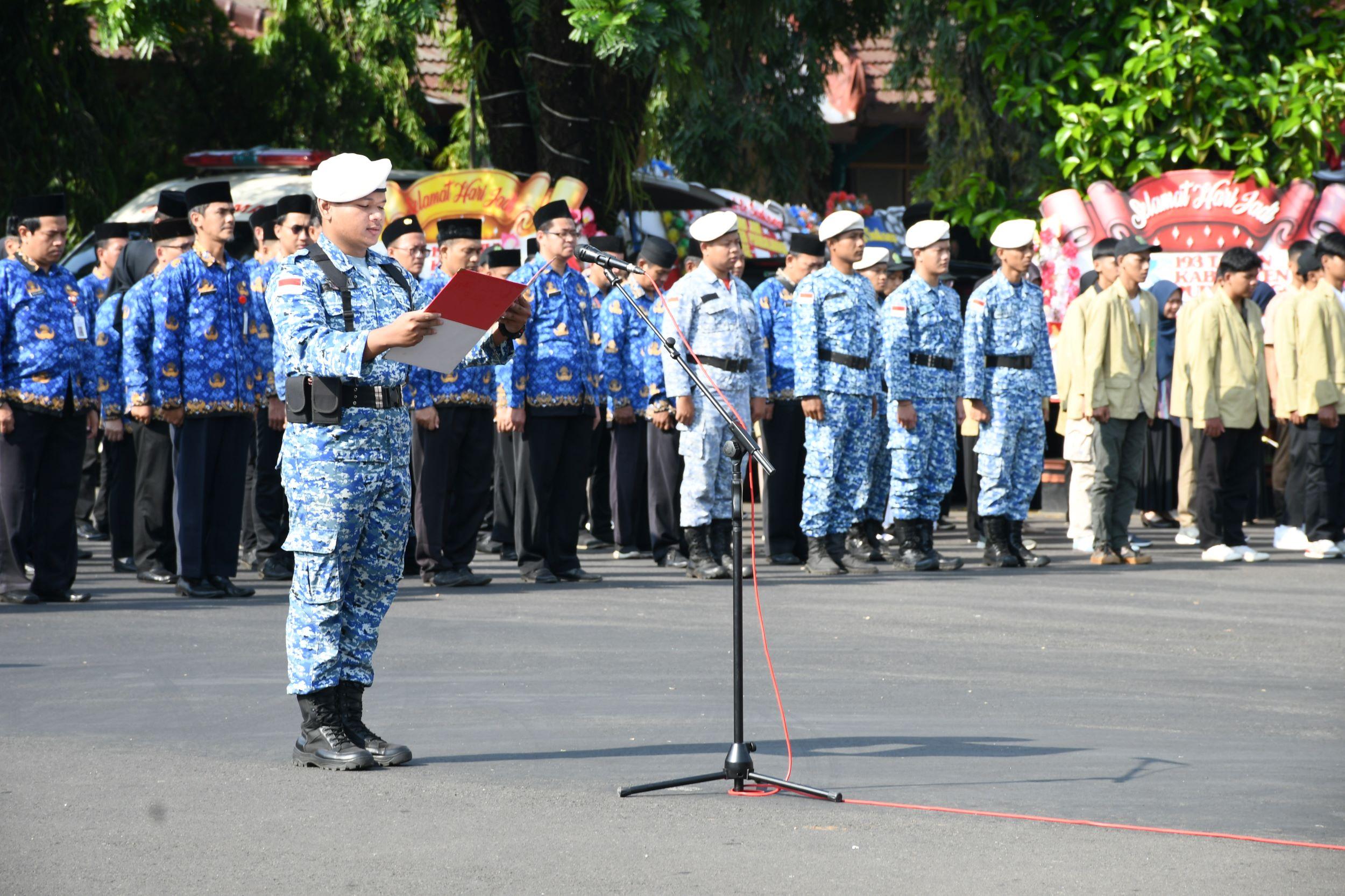 Upacara Peringatan Hari Bela Negara Ke-75 tahun 2023, Selasa (19/12/2023) di Halaman Pendopo Dipokusumo.