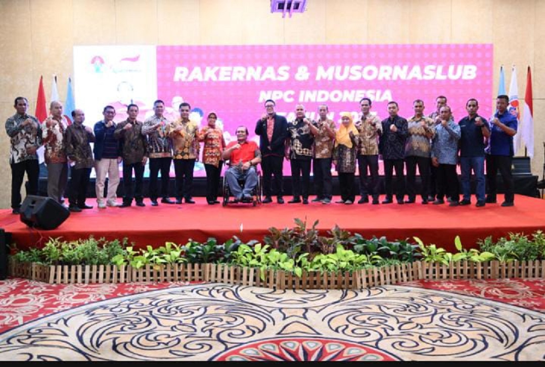 National Paralympic Committee (NPC) Indonesia menyelenggarakan Rapat Kerja Nasional (Rakernas) dan Musyawarah Olahraga Nasional Luar Biasa (Musornaslub) 2023.