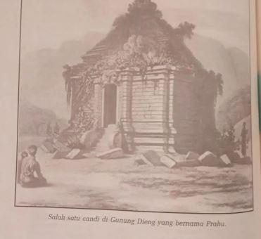 Situs Candi Prau dalam ilustrasi di buku History of Java karya Thomas Stamford Raffles