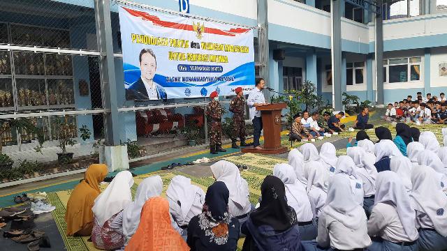 SMK Muhammadiyah 4 Boyolali Gelar Pendidikan Politik Dan Wawasan Kebangsaan pada Selasa (6/2/2024)