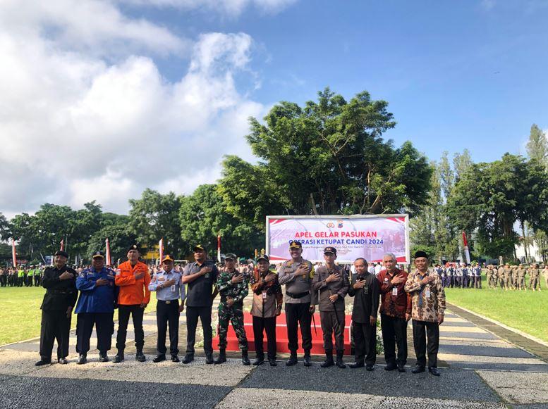 Apel Gelar Pasukan Operasi Ketupat Candi 2024 Siap Beraksi Menjaga Keselamatan Idul Fitri 1445 H.