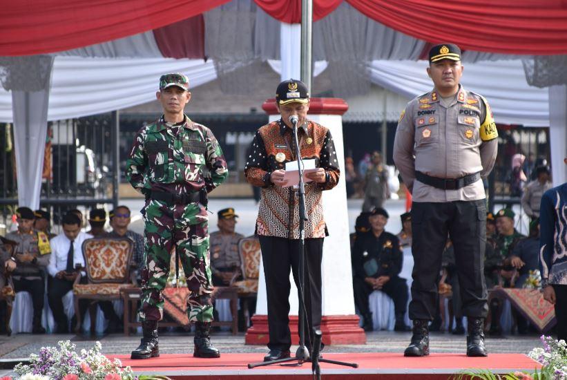 Polres Wonosobo Laksanakan Apel Gelar Pasukan Operasi Ketupat Candi 2024