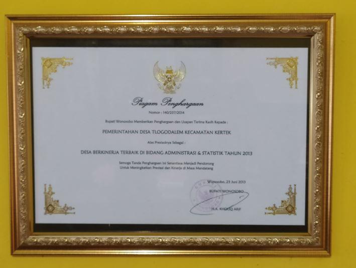 Tlogodalem Pelopor Kedisiplinan Desa