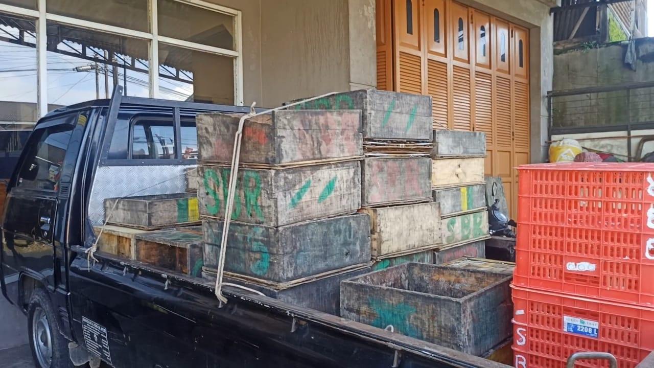 Tahu yang siap di kirim ke pasar