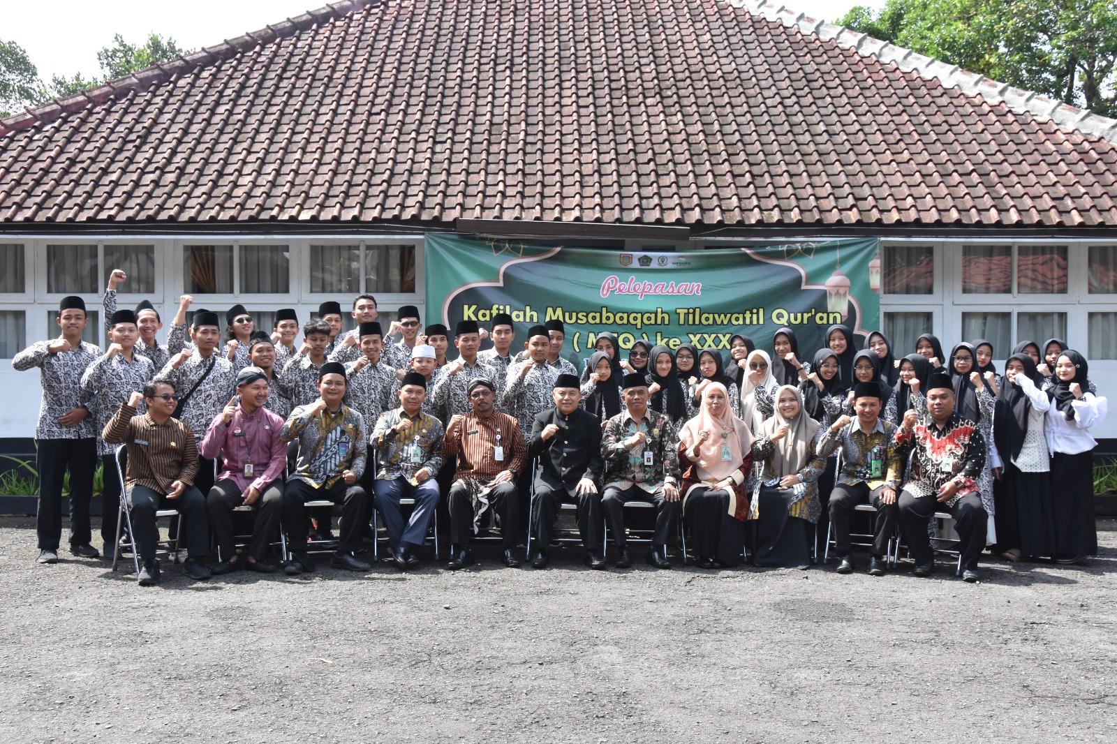 24 April 2024, Pelepasan Kafilah Kabupaten Wonosobo untuk mengikuti Musabaqoh Tilawatil Qur'an (MTQ) ke XXX Tingkat Provinsi Jawa Tengah Tahun 2024 di Kabupaten Pati.