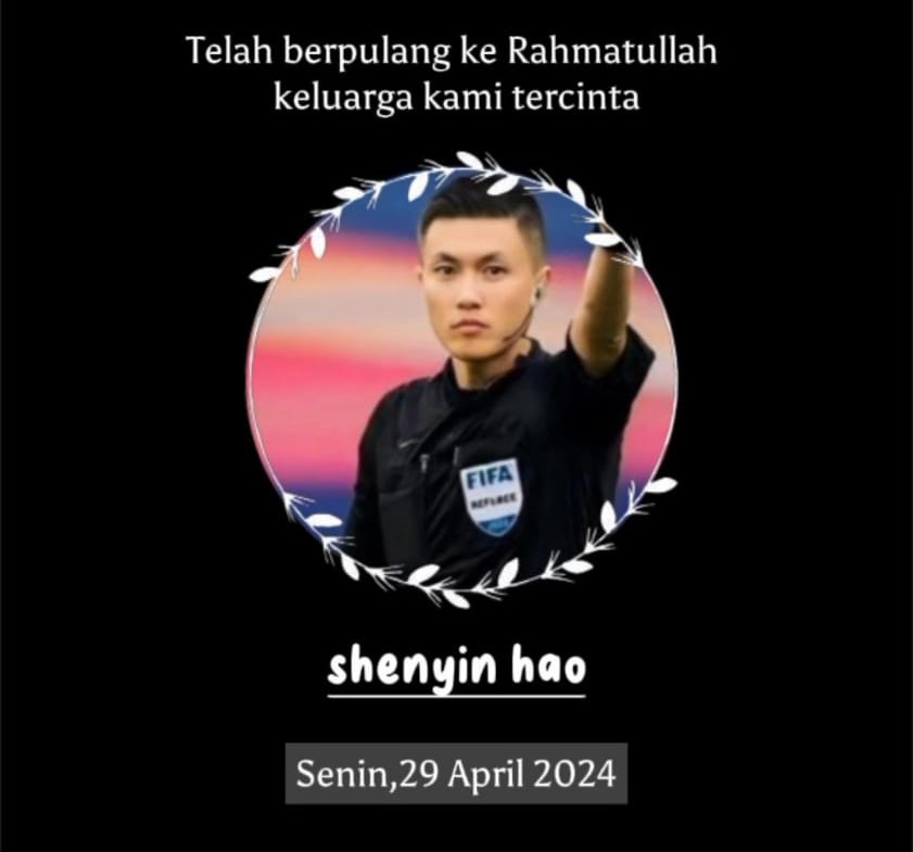 Viral Foto editan Wasit Pertandingan indonesia vs uzbekistan meninggal