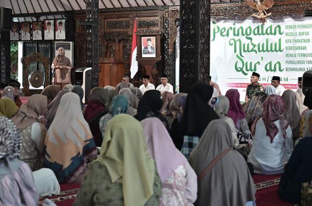 Peringati Nuzulul Quran, Bupati Tiwi Buka Puasa hingga Tarawih Bersama ASN Purbalingga