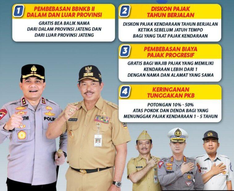 Pemutihan Pajak Kendaraan Bermotor Pemprov Jateng Luncurkan Program "Spesial Untung 4 Kali Lipat"