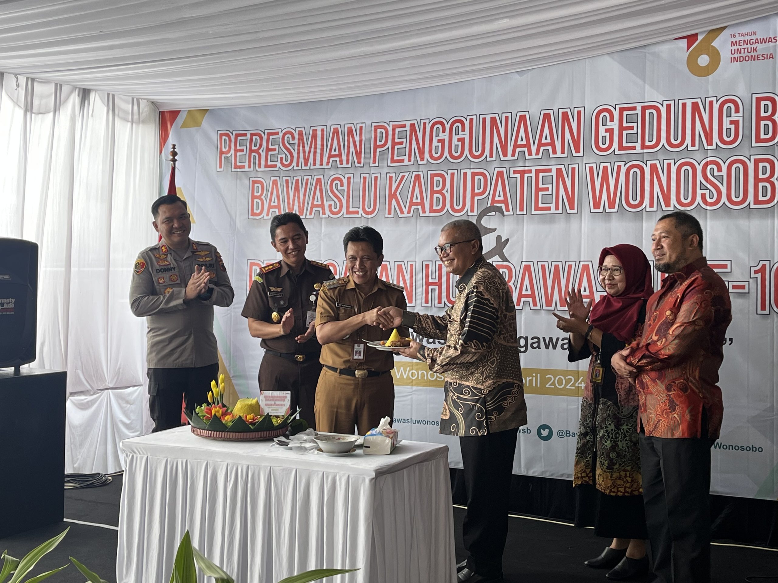 Bupati Wonosobo di Peresmian Gedung Baru Bawaslu