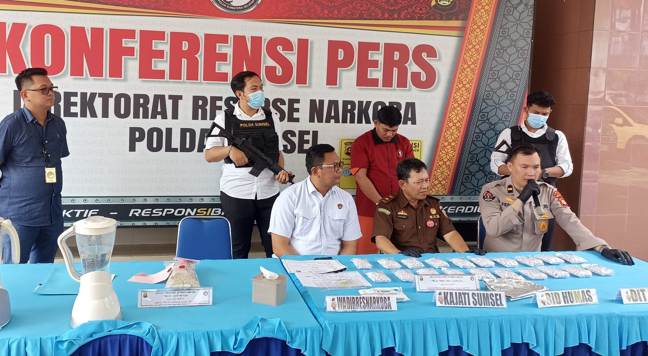 Operasi Penangkapan Kurir Ekstasi: Polda Sumsel Berhasil Menggagalkan Peredaran Narkoba di Palembang dan Ogan Ilir