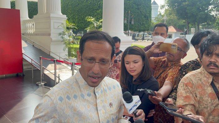 Menteri Pendidikan, Kebudayaan, Riset, dan Teknologi (Mendikbudristek), Nadiem Anwar Makarim saat mengikuti rapat kerja dengan Komisi X DPR RI di Kompleks Parlemen, Senayan, Jakarta, Selasa, 21 Mei 2024