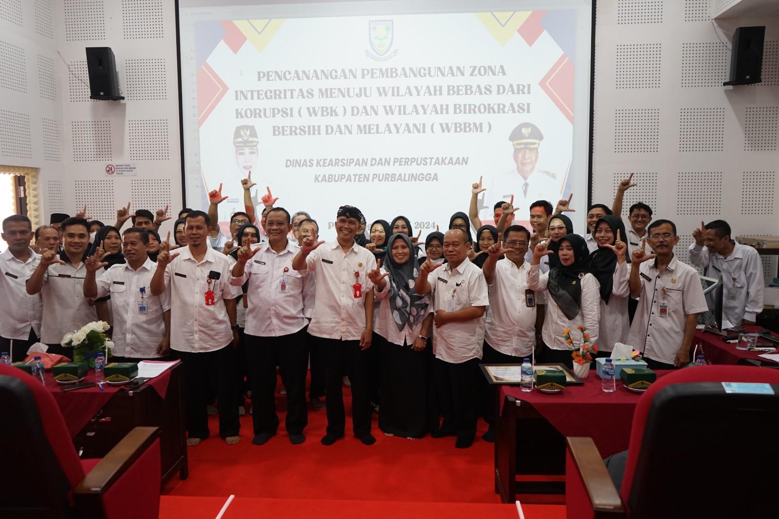 Pencanangan Zona Integritas, Budaya Bersih Melayani Sudah Terbentuk di Dinarspus Purbalingga1