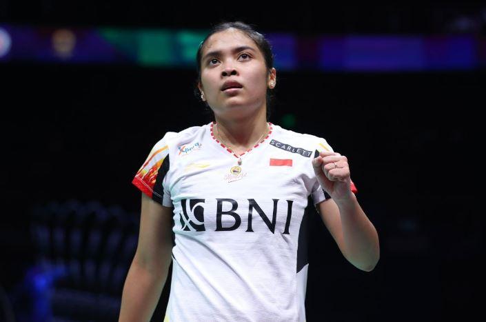 Gregoria Mariska memimpin skor 1-0 atas Thailand 