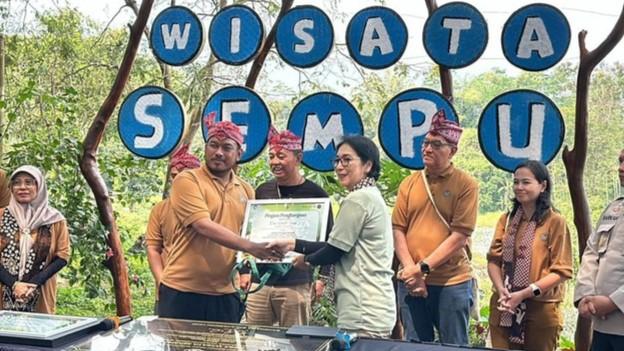 Desa Sempu di lereng Gunung Kelud, Kediri, berhasil masuk dalam 50 besar Anugerah Desa Wisata Indonesia (ADWI) 2024. (Bagus/Mercusuar)