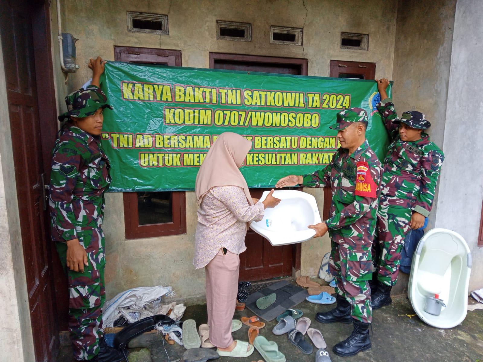 Karya Bakti TNI Satkowil Kodim 0707