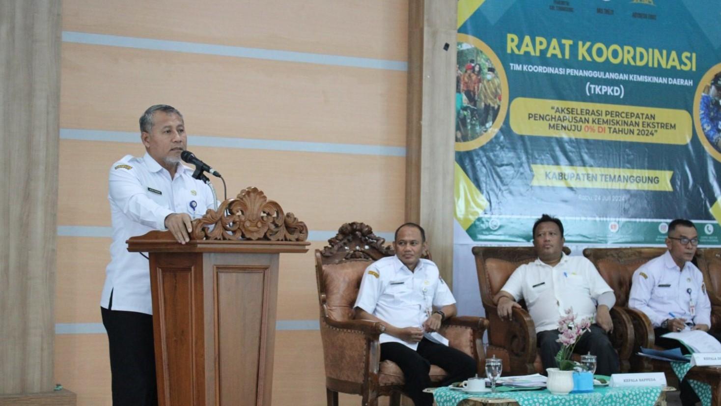Penjabat (Pj) Bupati Temanggung, Hary Agung Prabowo, menyatakan keyakinannya bahwa Kabupaten Temanggung dapat mempercepat penurunan angka kemiskinan.