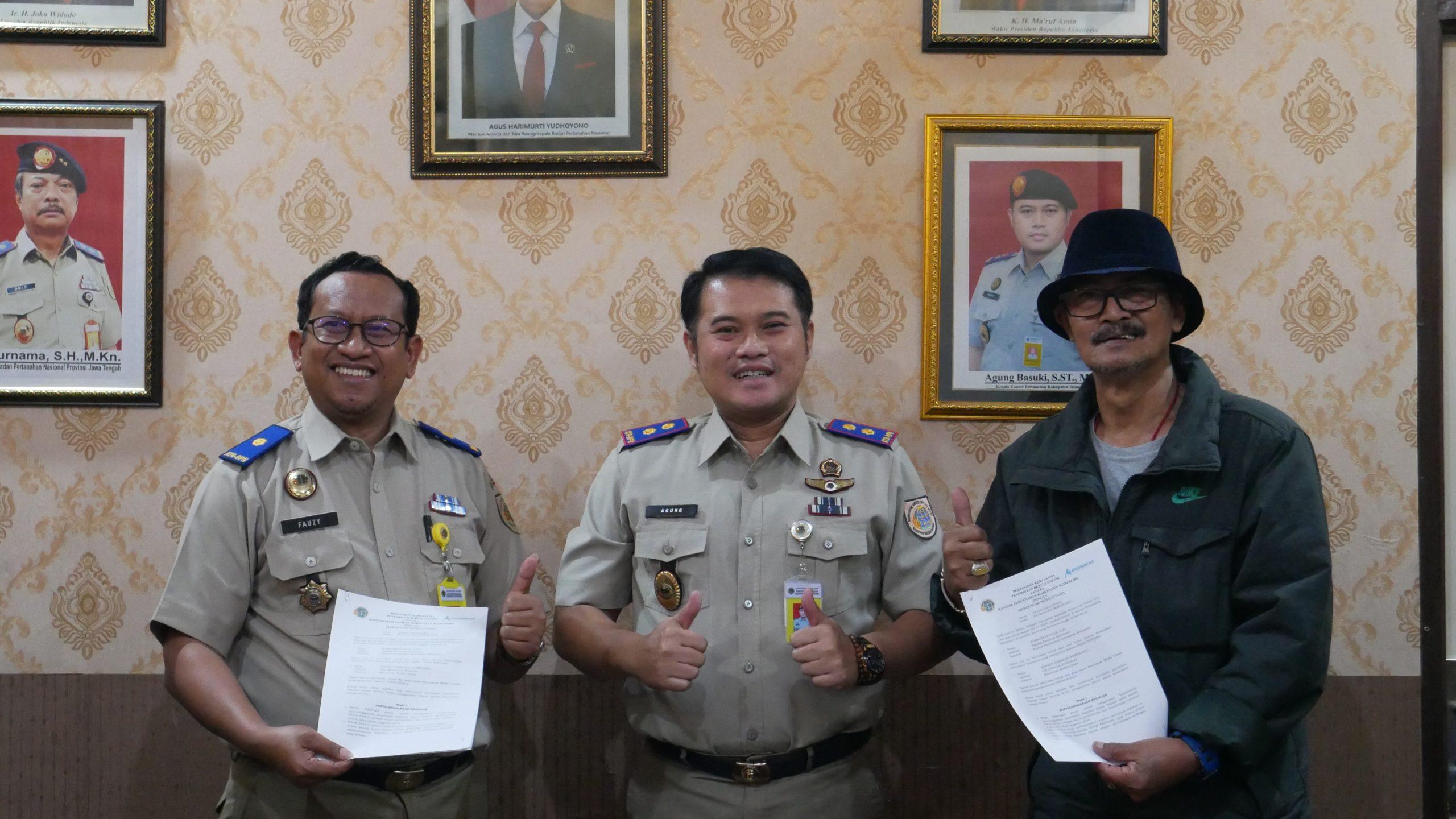kolaborasi antara Mercusuar Network dan ATRBPN Kabupaten Wonosobo. (Bagus/Mercusuar)