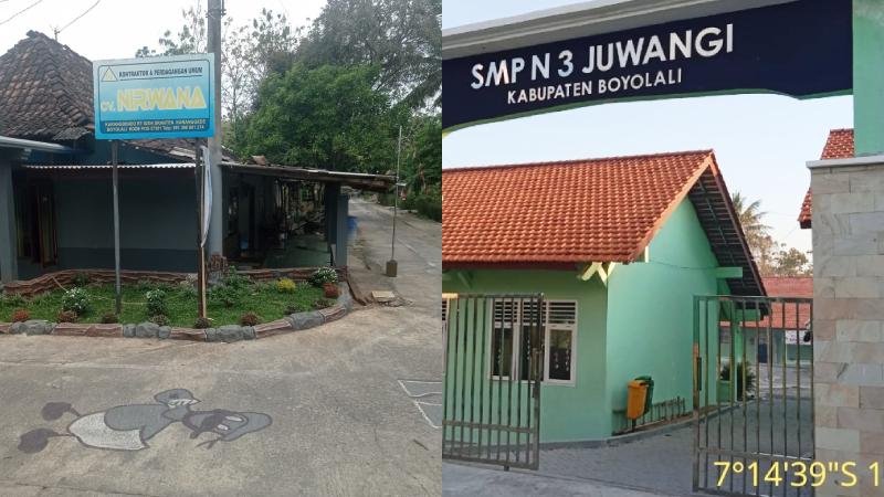 kantor cv nirwana, karanggede, boyolali dan smpn 3 juwangi boyolali