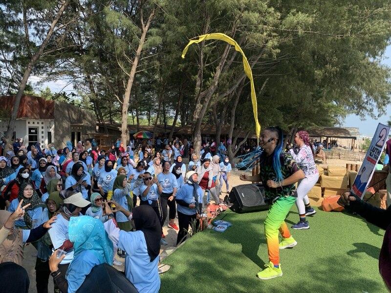 kampanye harmonis senam sehat balongan kragan mercu