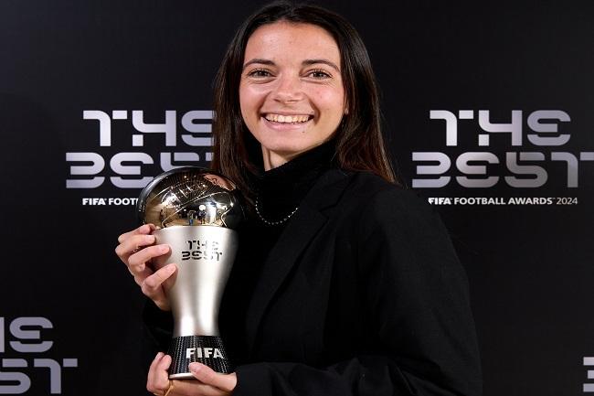 Aitana Bonmati kembali terpilih sebagai pemain wanita terbaik dunia FIFA.(Twitter/@FCBfemeni)