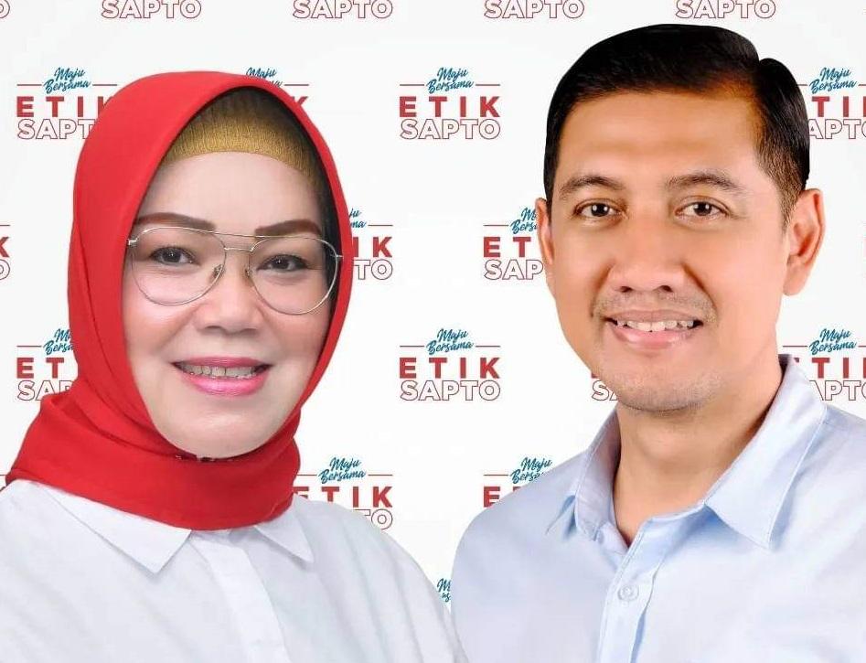 Pasangan Etik Suryani dan Eko Sapto Purnomo. (IST)