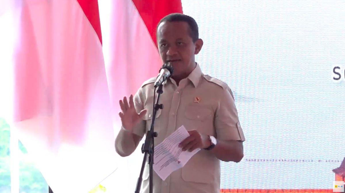 Foto: Menteri Energy dan Sumber Daya Mineral, ESDM, Bahlil Lahadalia di acara Peresmian Pembukaan Konvensi dan Pameran Tahunan ke-49 IPA, Tangerang, 21 Mei 2025.