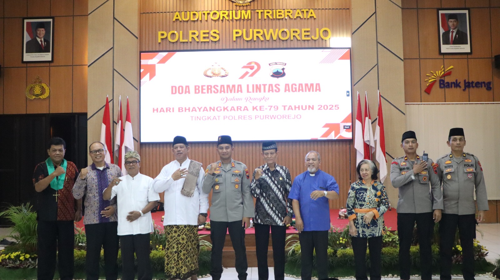 Polres Purworejo Gelar Doa Bersama Lintas Agama